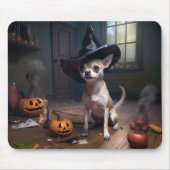 Chihuahua Pumpkins Halloween Beängstigend Mousepad (Vorne)