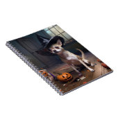 Chihuahua Pumpkins Halloween Beängstigend Notizblock (Rechte Seite)