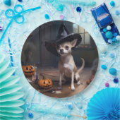 Chihuahua Pumpkins Halloween Beängstigend Pappteller (Party)