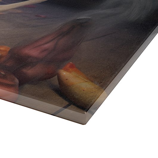 Chihuahua Pumpkins Halloween Beängstigend Schneidebrett (Ecke)