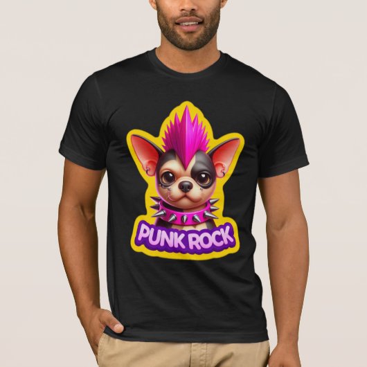 CHIHUAHUA PUNK ROCK 4 T-Shirt (Vorderseite)