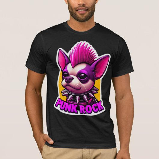 CHIHUAHUA PUNK ROCK T-Shirt (Vorderseite)