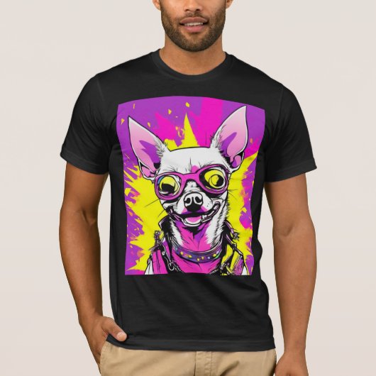 CHIHUAHUA PUNK ROCKER 3 T-Shirt (Vorderseite)