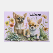 Chihuahua Puppies Fußmatte (Vorderseite)