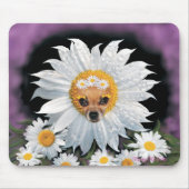 Chihuahua Puppy Daisy Blossom Mouse Pad Mousepad (Vorne)