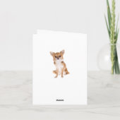 Chihuahua Puppy Dog Blank Notecard Karte (Rückseite)