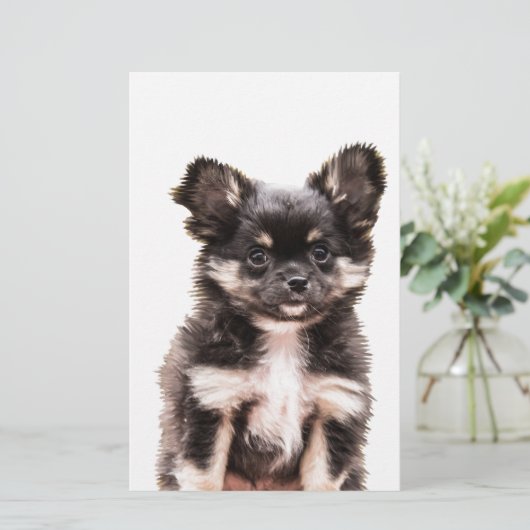 Chihuahua Puppy Dog Briefpapier (Stehend Vorderseite)