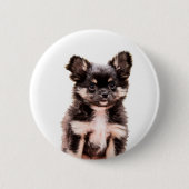 Chihuahua Puppy Dog Button (Vorderseite)