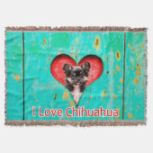 Chihuahua Puppy Dog Liebe Blanket Decke (Vorderseite)