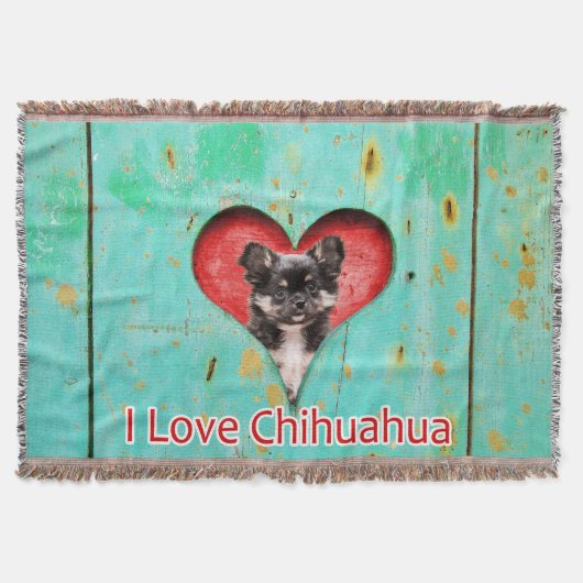 Chihuahua Puppy Dog Liebe Blanket Decke (Vorderseite)
