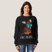 Chihuahua Puppy Dog Wearing A Face Mask Ew People Sweatshirt (Vorne ganz)