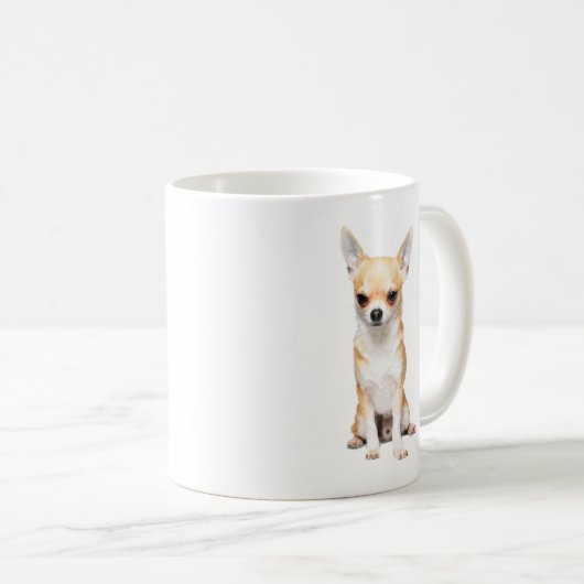 Chihuahua Puppy Kaffeetasse (VorderseiteRechts)
