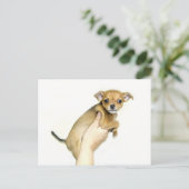 Chihuahua Puppy Postcard Postkarte (Stehend Vorderseite)