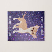 CHIHUAHUA PUZZLE & INDIVIDUELLE NAME VON PET & KIN (Horizontal)