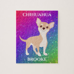 CHIHUAHUA PUZZLE & PERSONALISIERTER NAME.
