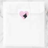 Chihuahua Quadratischer Aufkleber (Tasche)