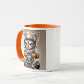 Chihuahua Rennfahrer. Tasse (Vorderseite Links)