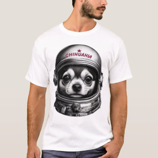 Chihuahua, Retro sowjetischer Weltraumreisender T-Shirt