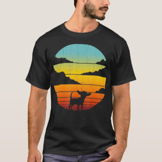Chihuahua Retro Vintag 60er 70er Sunset Dog Lovers T-Shirt