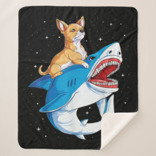 Chihuahua Riding Shark Jawsome Space Galaxy Angepa Sherpadecke