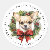 Chihuahua Round Stickers (Vorderseite)