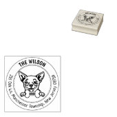 Chihuahua-Rücksendeadresse Gummistempel (Stempel)