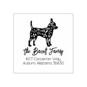 Chihuahua-Rücksendeadresse Gummistempel (Prägung)