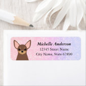 Chihuahua Rücksendeadressen-Aufkleber (Insitu)