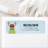 Chihuahua Rücksendeadressen-Aufkleber (Insitu)