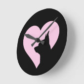 Chihuahua runde wanduhr (Winkel)