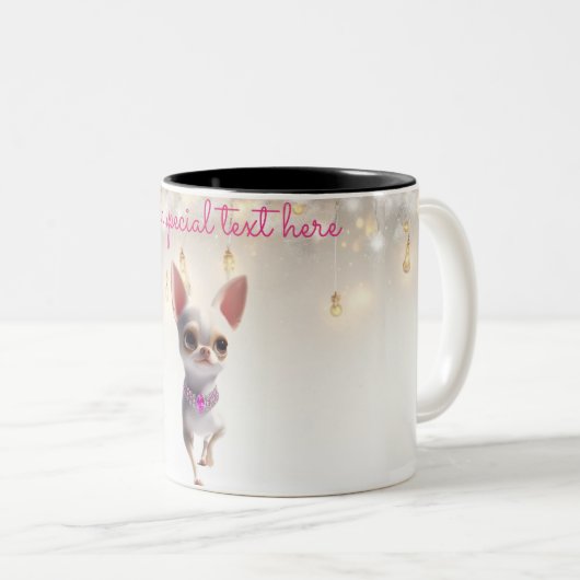 Chihuahua Runway Model Coffee Tasse (VorderseiteRechts)