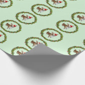 Chihuahua Santa Geschenkpapier (Ecke)