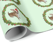 Chihuahua Santa Geschenkpapier (Rolleneckpunkt)