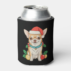 Chihuahua Santa Hut Weihnachtsdekoration Weihnacht Dosenkühler