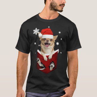 Chihuahua Santa in meinem Pocket Weihnachten Fakte T-Shirt