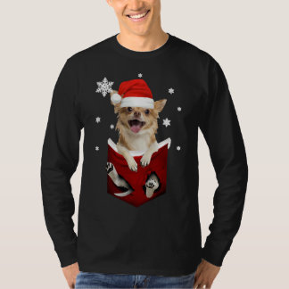 Chihuahua Santa in meinem Pocket Weihnachten Fakte T-Shirt