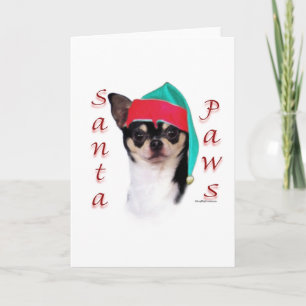 Chihuahua Santa Paws Feiertagskarte