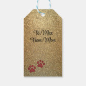 Chihuahua Santa Tag Geschenkanhänger (Rückseite)