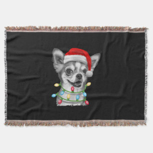 chihuahua santa Weihnachtsbaum leuchtet Weihnachts Decke