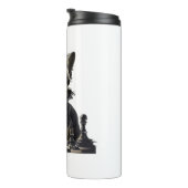 Chihuahua Schach-Spielerkönigin Thermosbecher (Nach rechts gedreht)