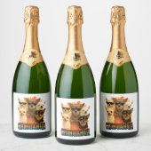 Chihuahua schaumweinetikett (Flaschen)