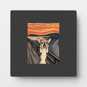 Chihuahua-Schrei-Expressionist-Hundekunst_1 Fotoplatte