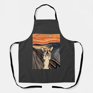 Chihuahua-Schrei-Expressionist-Hundekunst_1 Schürze