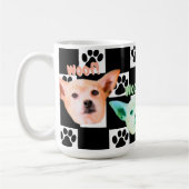 Chihuahua schwarz und weiß kaffeetasse (Links)