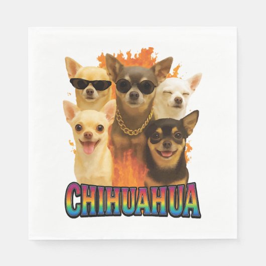Chihuahua serviette (Vorderseite)
