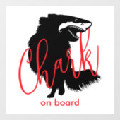 Chihuahua + Shark = Chark - Chark an Bord Fensteraufkleber (Blatt)