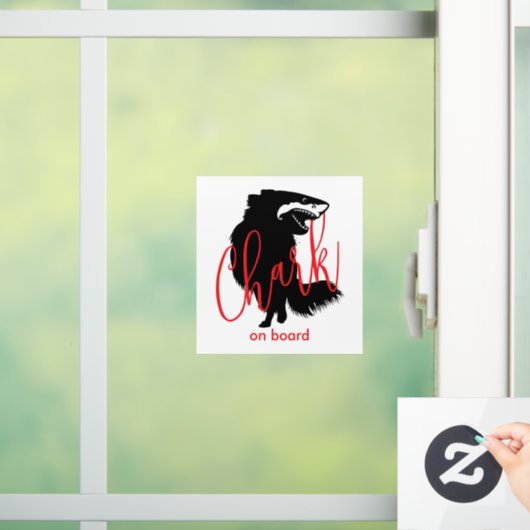 Chihuahua + Shark = Chark - Chark an Bord Fensteraufkleber (Zuhause)