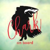 Chihuahua + Shark = Chark - Chark an Bord Fensteraufkleber (Blatt 3)