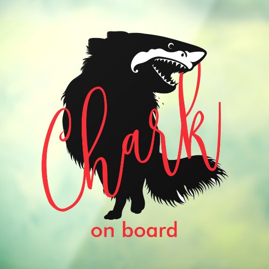 Chihuahua + Shark = Chark - Chark an Bord Fensteraufkleber (Blatt 3)