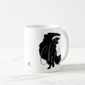 Chihuahua + Shark = Chark Kaffeetasse (VorderseiteRechts)